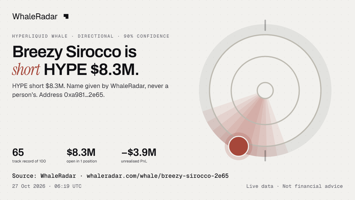 Breezy Sirocco: 글리프, 트랙 레코드, 가장 큰 포지션, 기사에 바로 쓸 수 있습니다.
