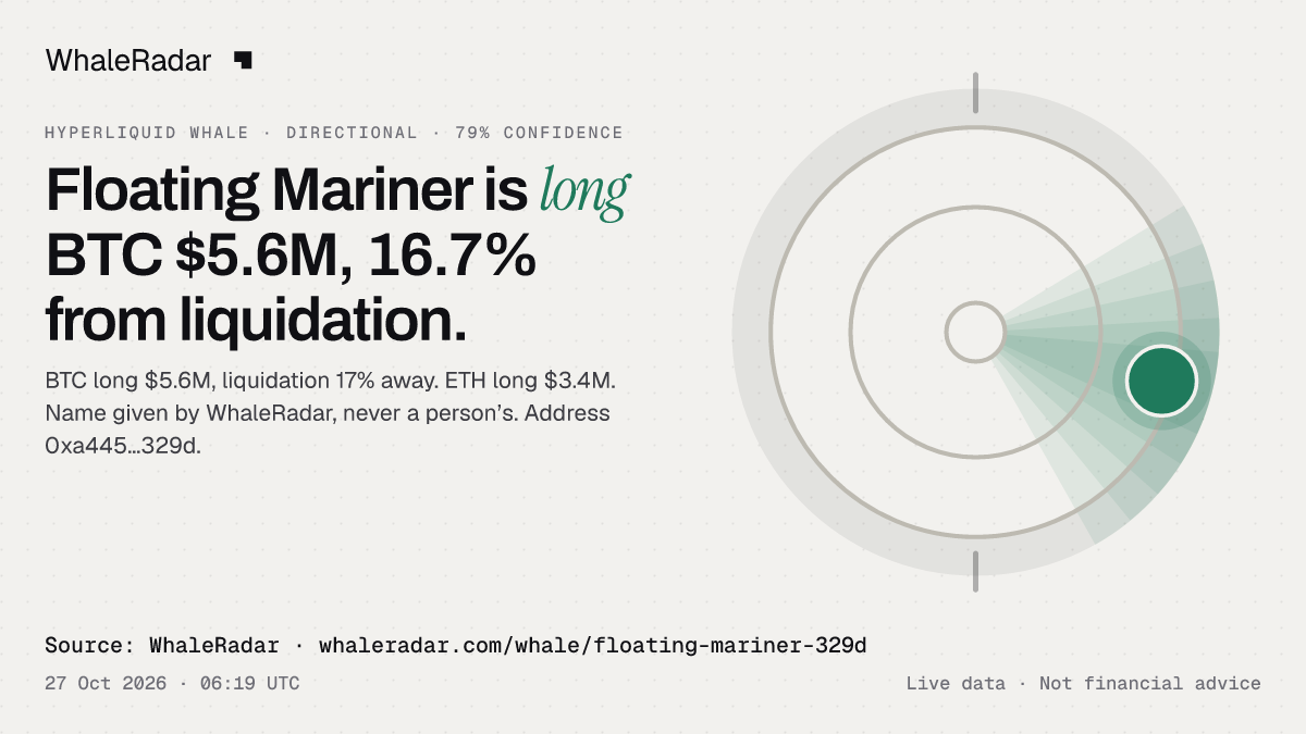 Floating Mariner: 글리프, 트랙 레코드, 가장 큰 포지션, 기사에 바로 쓸 수 있습니다.