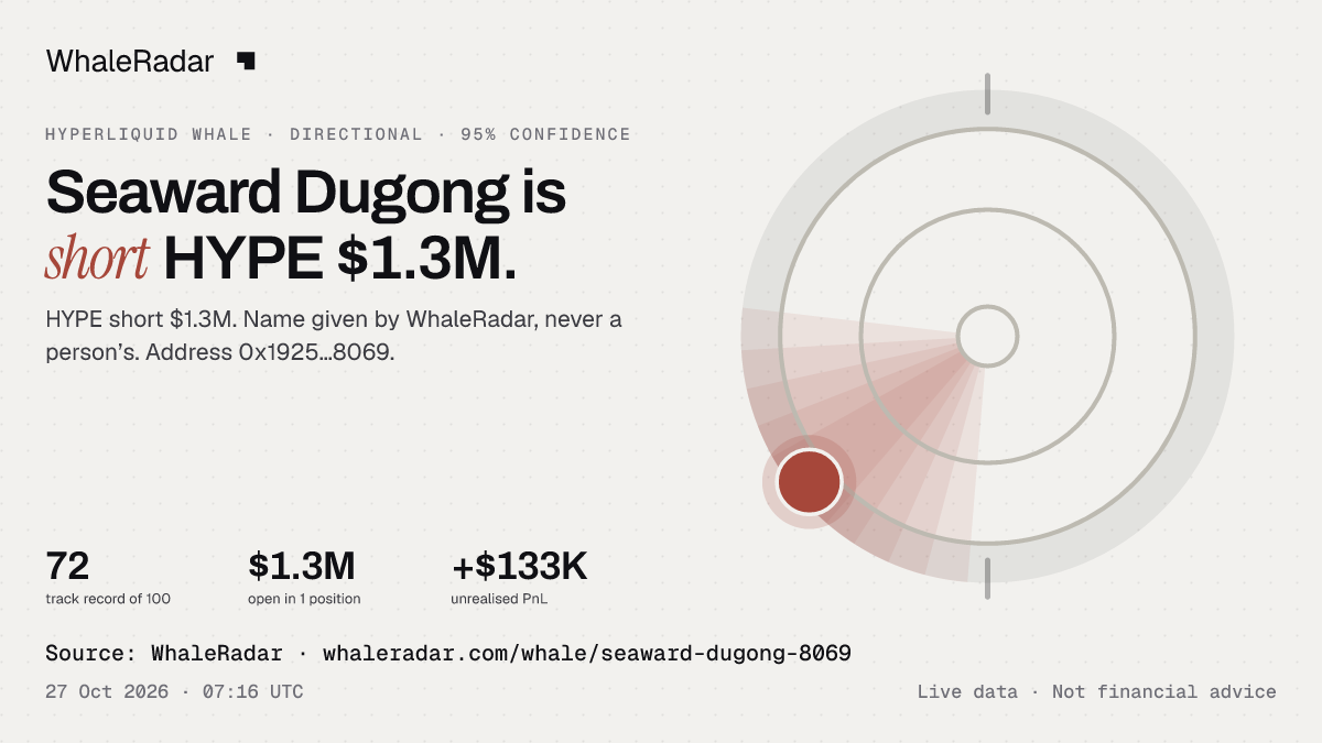 Seaward Dugong: 글리프, 트랙 레코드, 가장 큰 포지션, 기사에 바로 쓸 수 있습니다.
