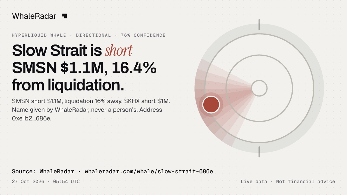 Slow Strait: its glyph, its record and its largest positions, ready for your story.