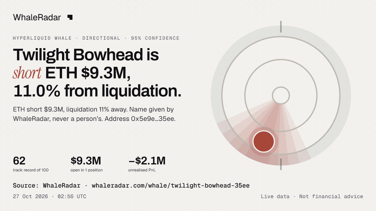 Twilight Bowhead: its glyph, its record and its largest positions, ready for your story.