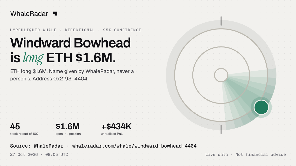 Windward Bowhead: 글리프, 트랙 레코드, 가장 큰 포지션, 기사에 바로 쓸 수 있습니다.
