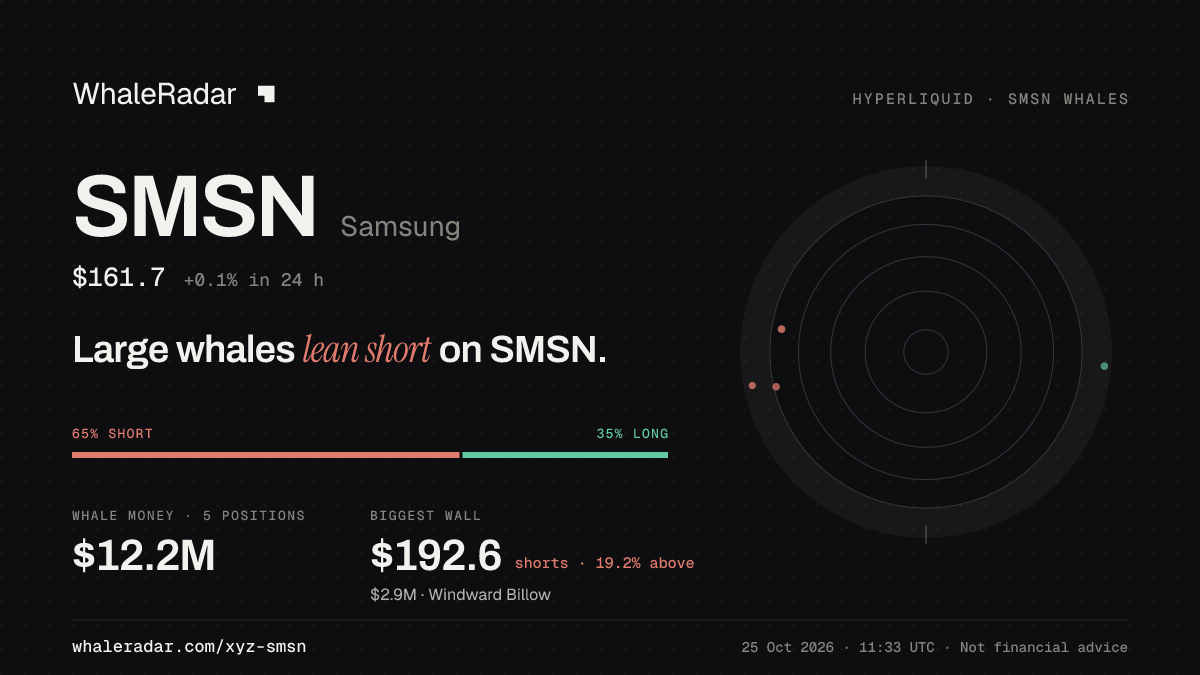SMSN 分享卡片:大户整体偏空 SMSN。