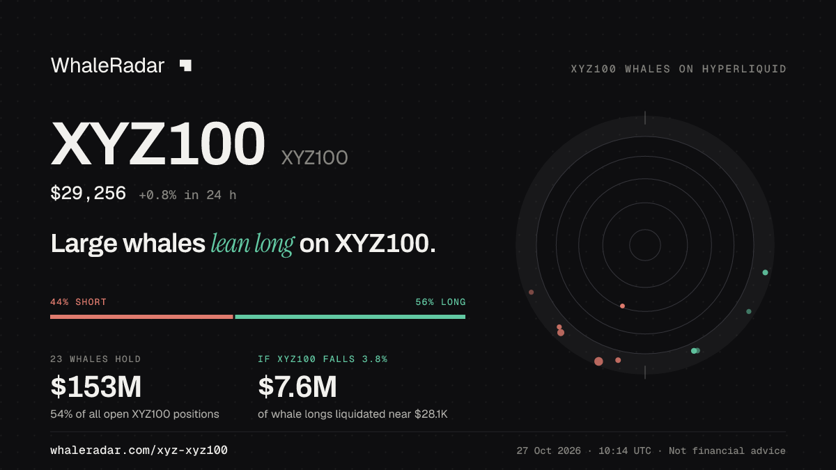 XYZ100 分享卡片:大户整体偏多 XYZ100。