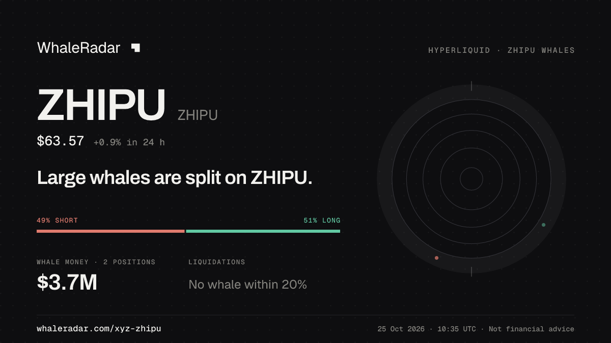 ZHIPU 分享卡片:大户在 ZHIPU 上多空分歧。