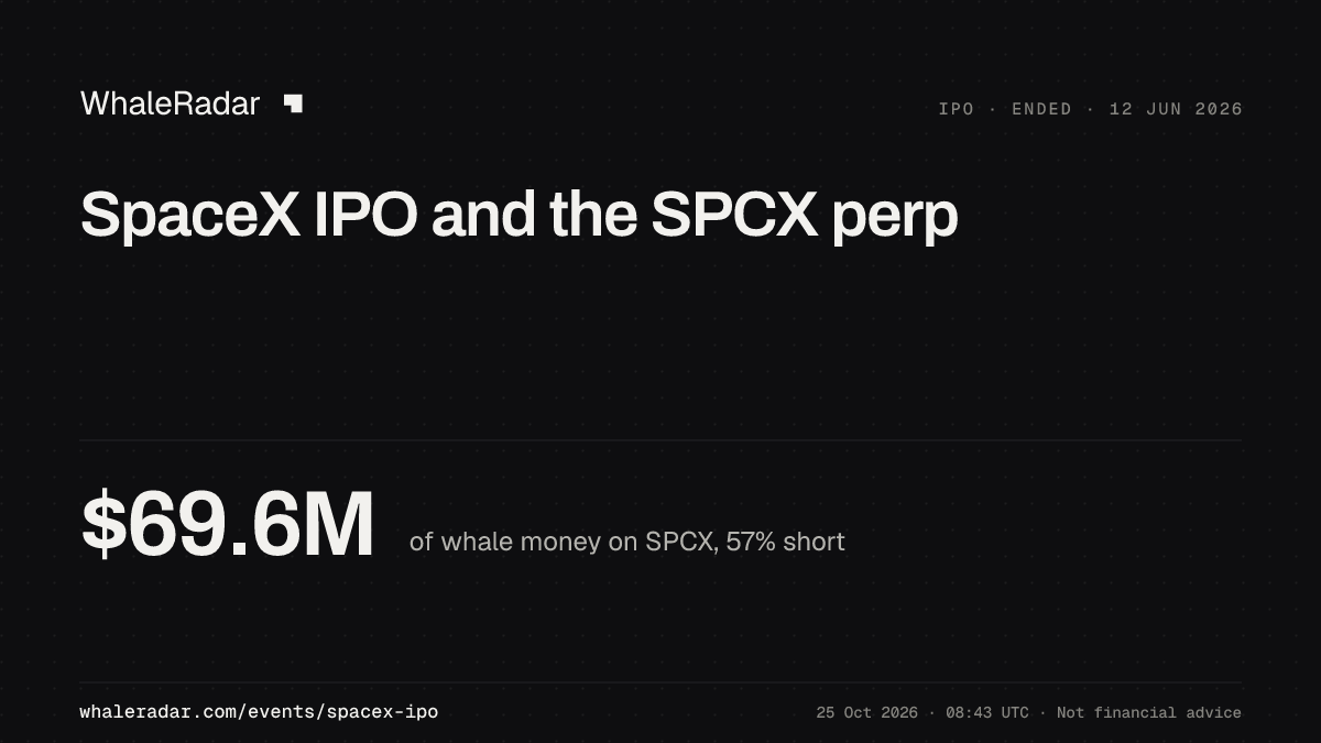 Share card for SPCX: where its whales stand now